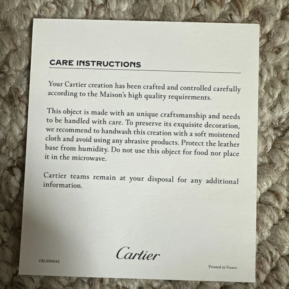 Cartier Trinket Porcelain Tray 7x7  Box New Msrp $499